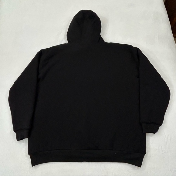 Pro 5 Five Pro Club Black Full Zip Sherpa Heavyweight Hoodie Sweatshirt Men’s - Picture 6 of 16